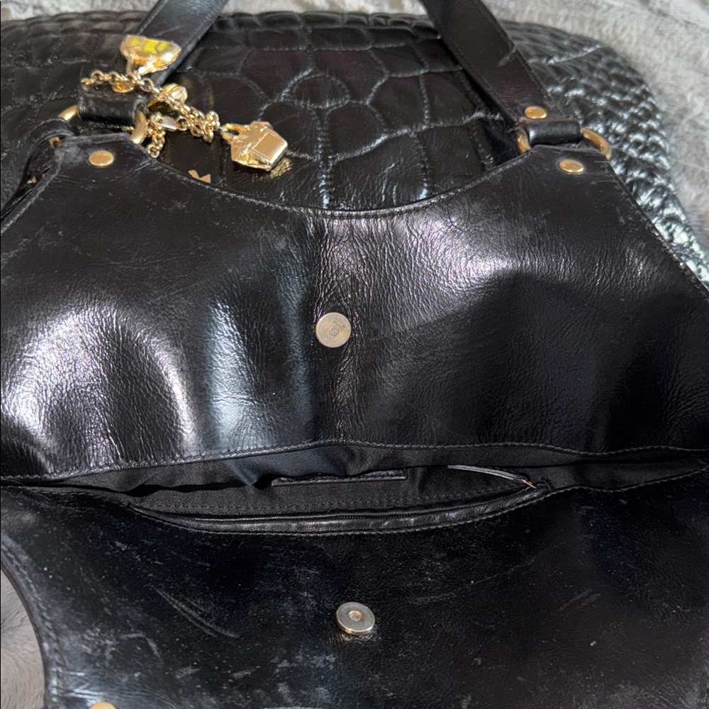 Preloved Vintage YSL Black Crocodile-Embossed great condition - Picture 10 of 15